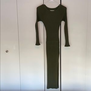 Mango Olive Dress
